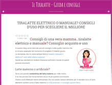 Tablet Screenshot of iltiralatte.com